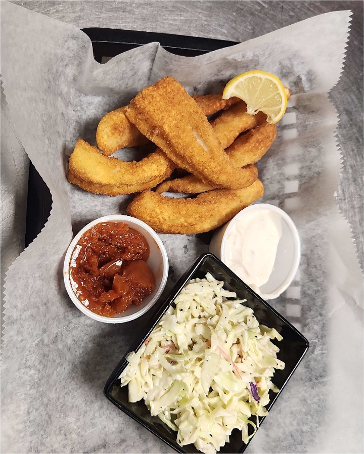 Fish Fingers & Slaw.