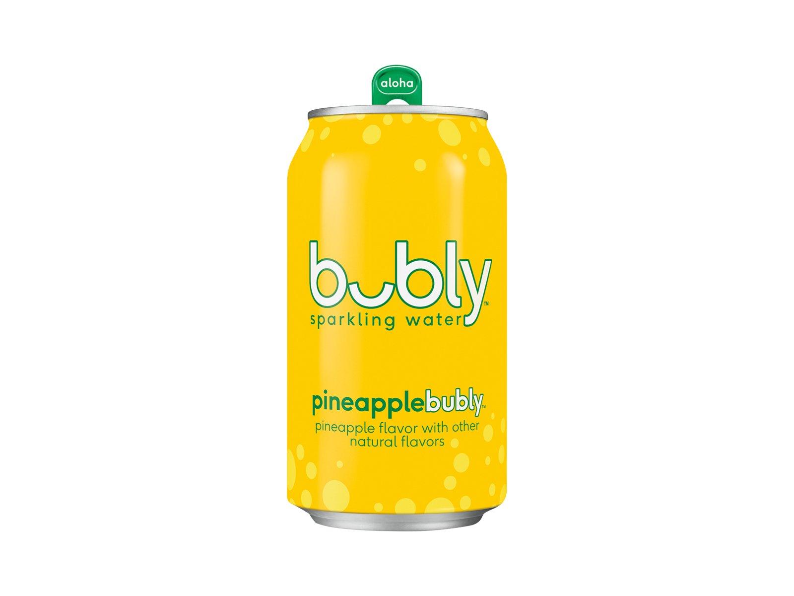 Bubly Pineapple - 12oz Can.
