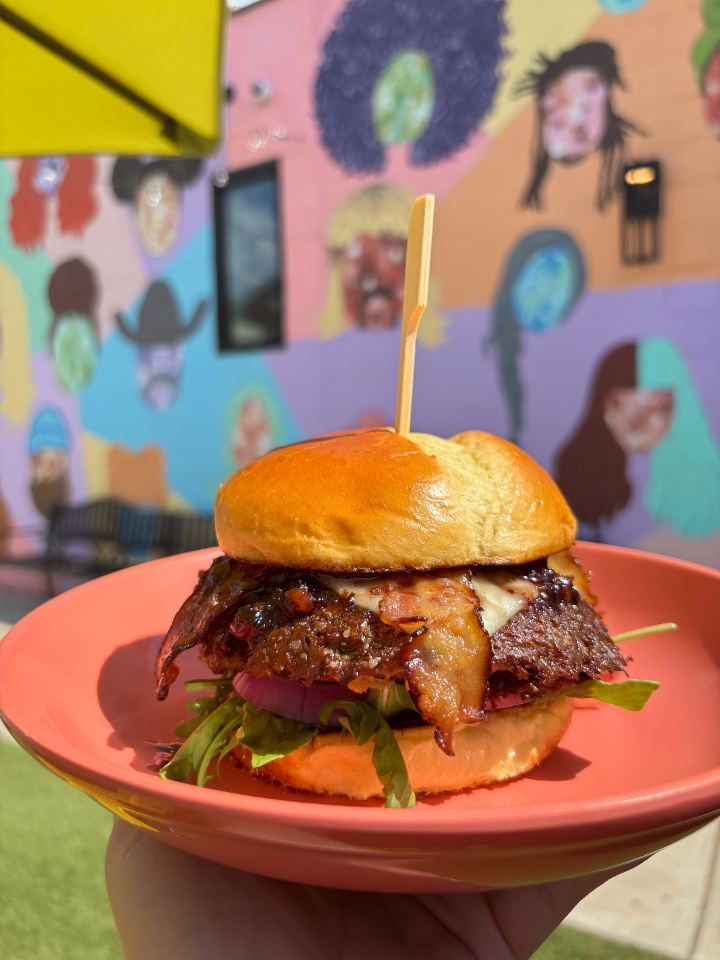 Red, White & Blueberry Burger.