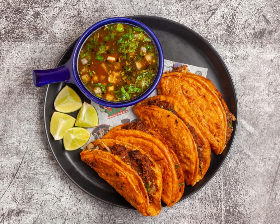 4 Tacos De Birria.