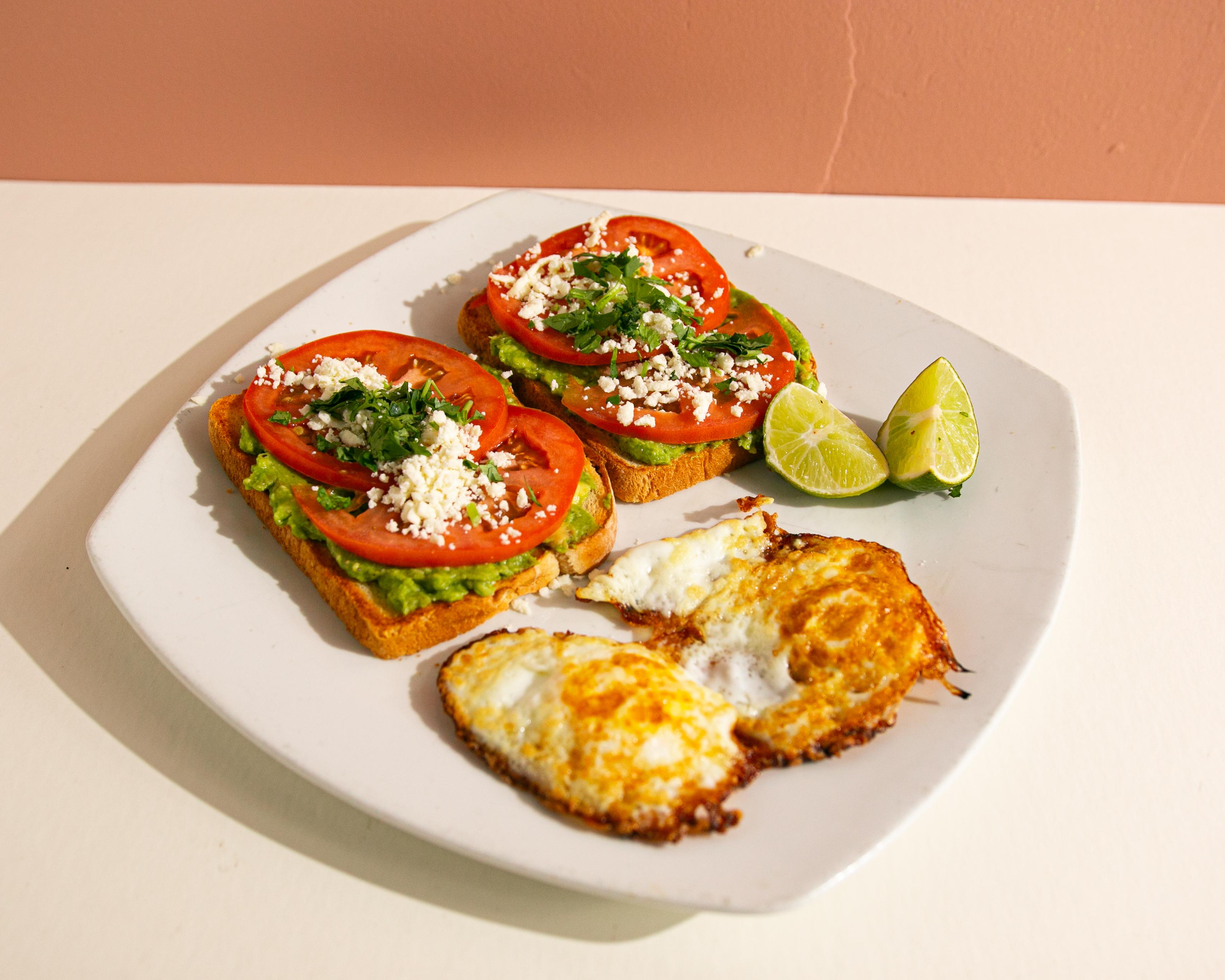 Avocado Toast and Eggs.