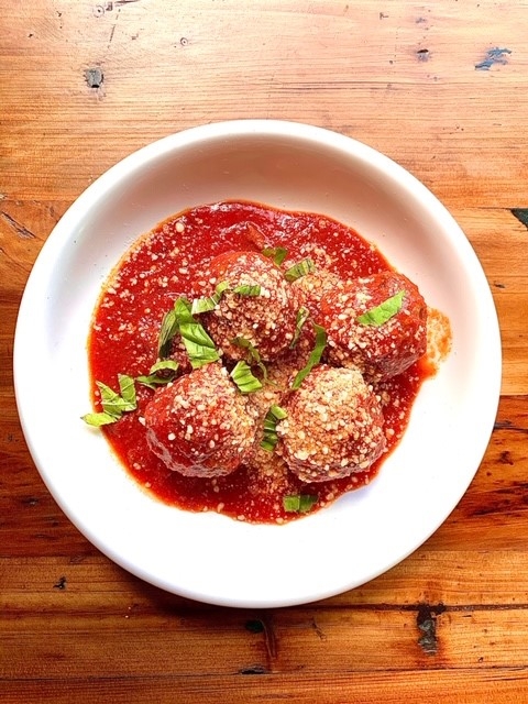 Wood Roasted Meatballs.