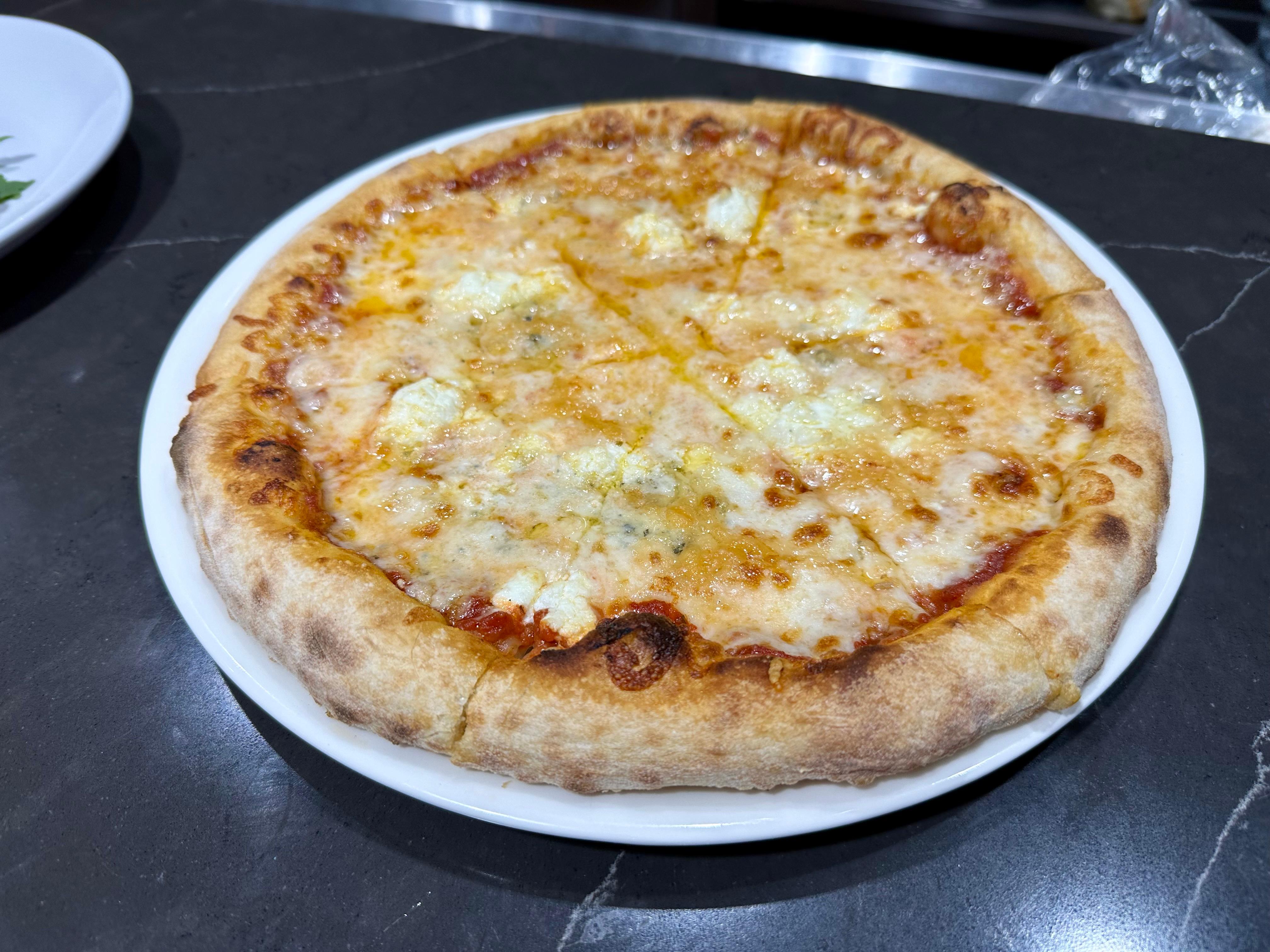 Four Cheese Pizza.
