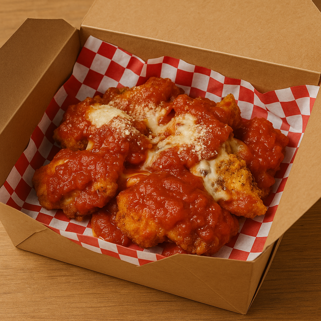 PARMESAN CHICKEN DIPPERS.