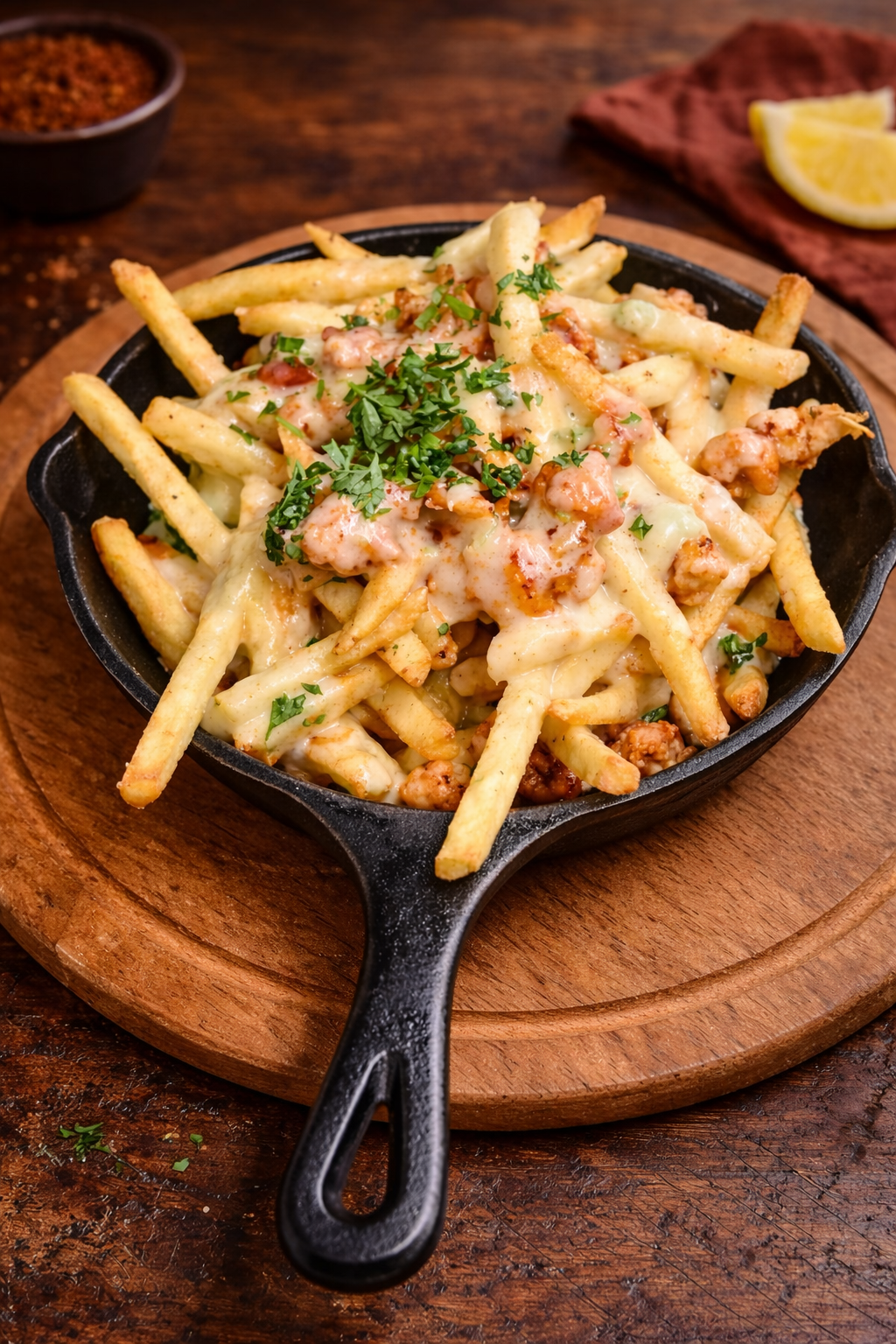 Crawfish Queso Fries.