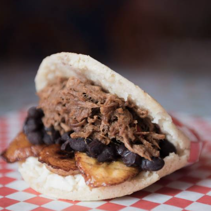 Beef Pabellón Arepa.