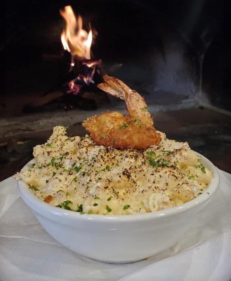 KIDS SHRIMP MAC AND CHEESE.
