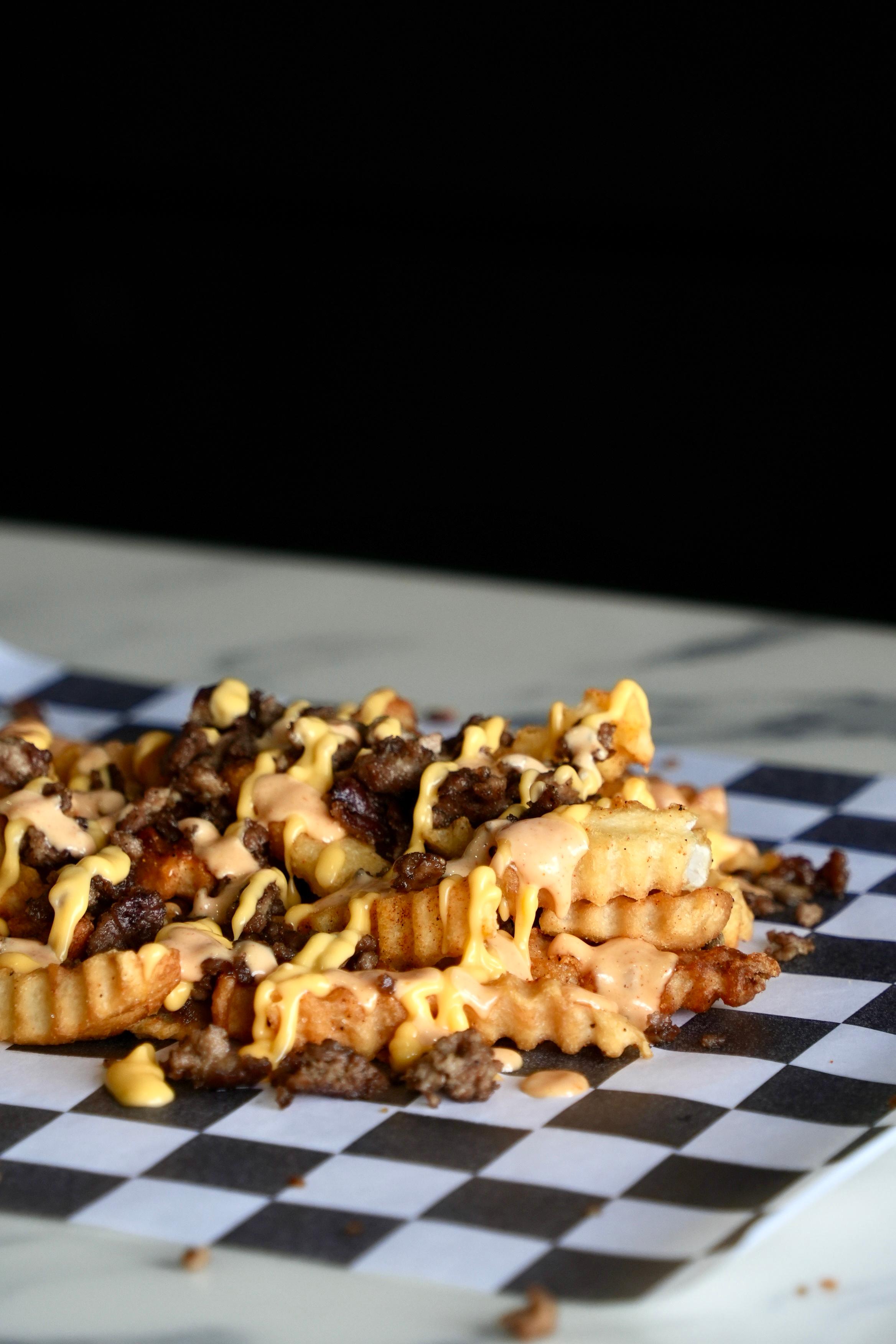 Loaded Beef Fries.