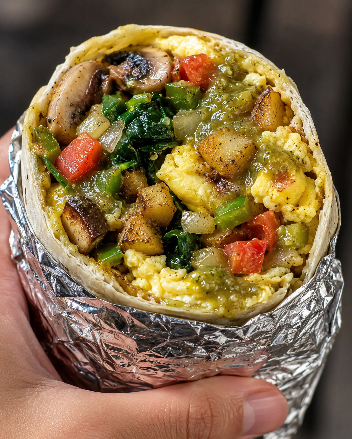 Veggie Skillet Burrito.