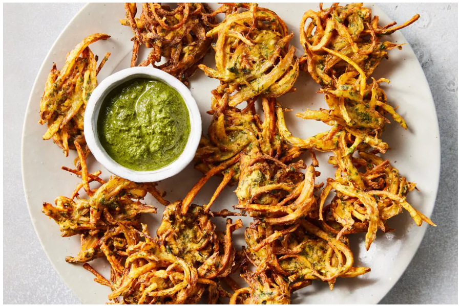 Onion & Spinach Pakora.