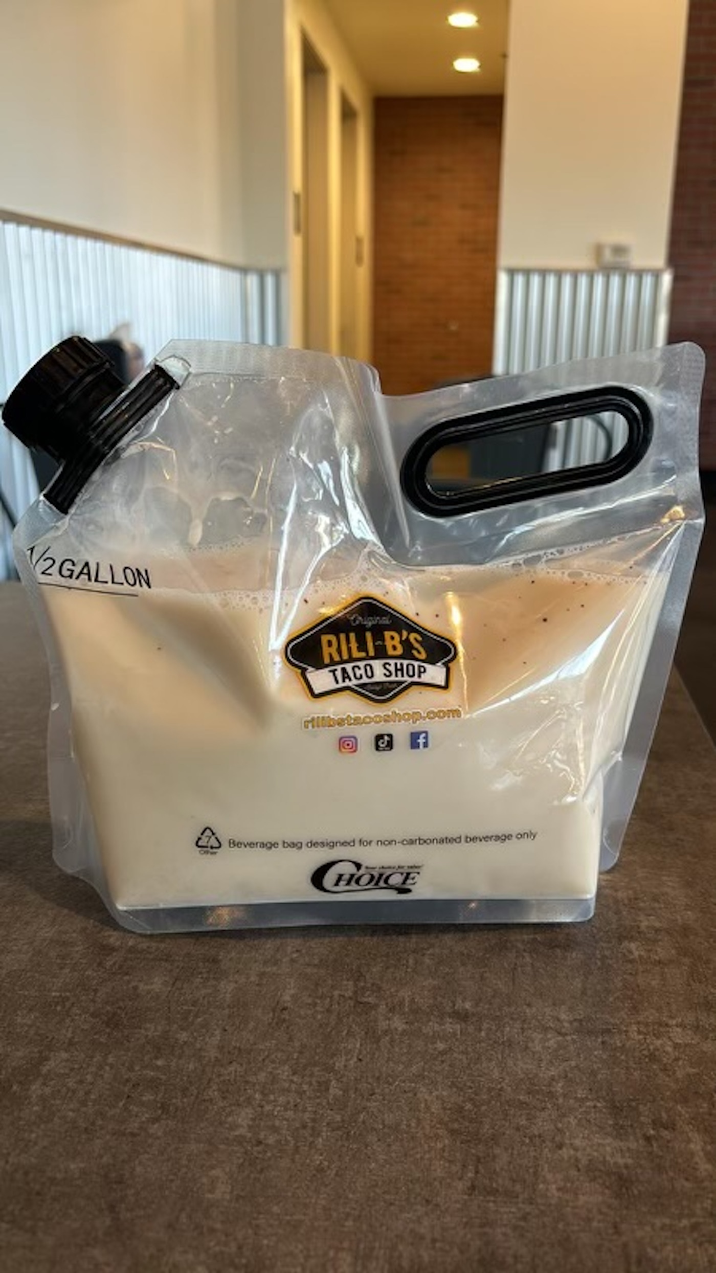 1/2 Gallon Agua Fresca.