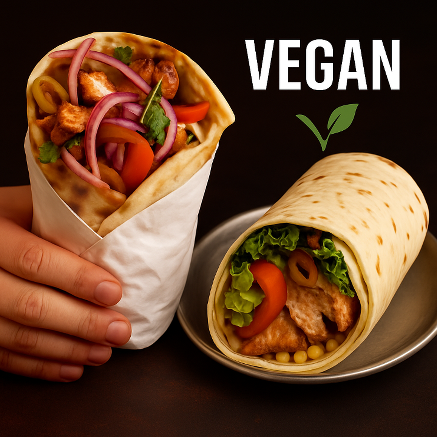 🌱 Vegan Kobideh Sandwich.