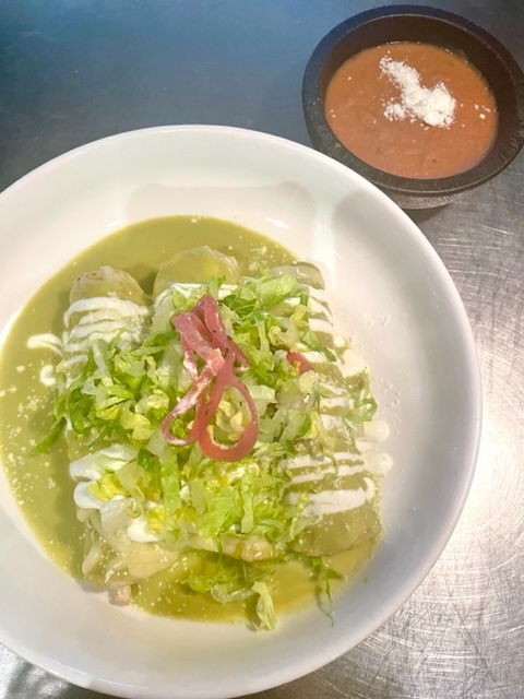 Enchiladas Verdes.