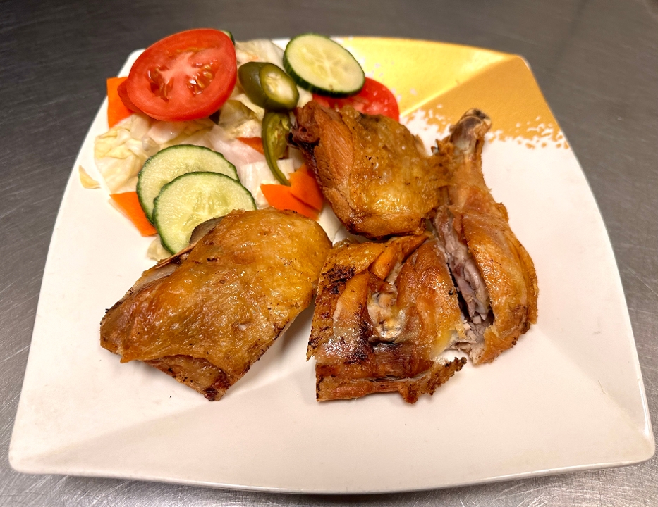 Crispy Chicken Quarter Leg.