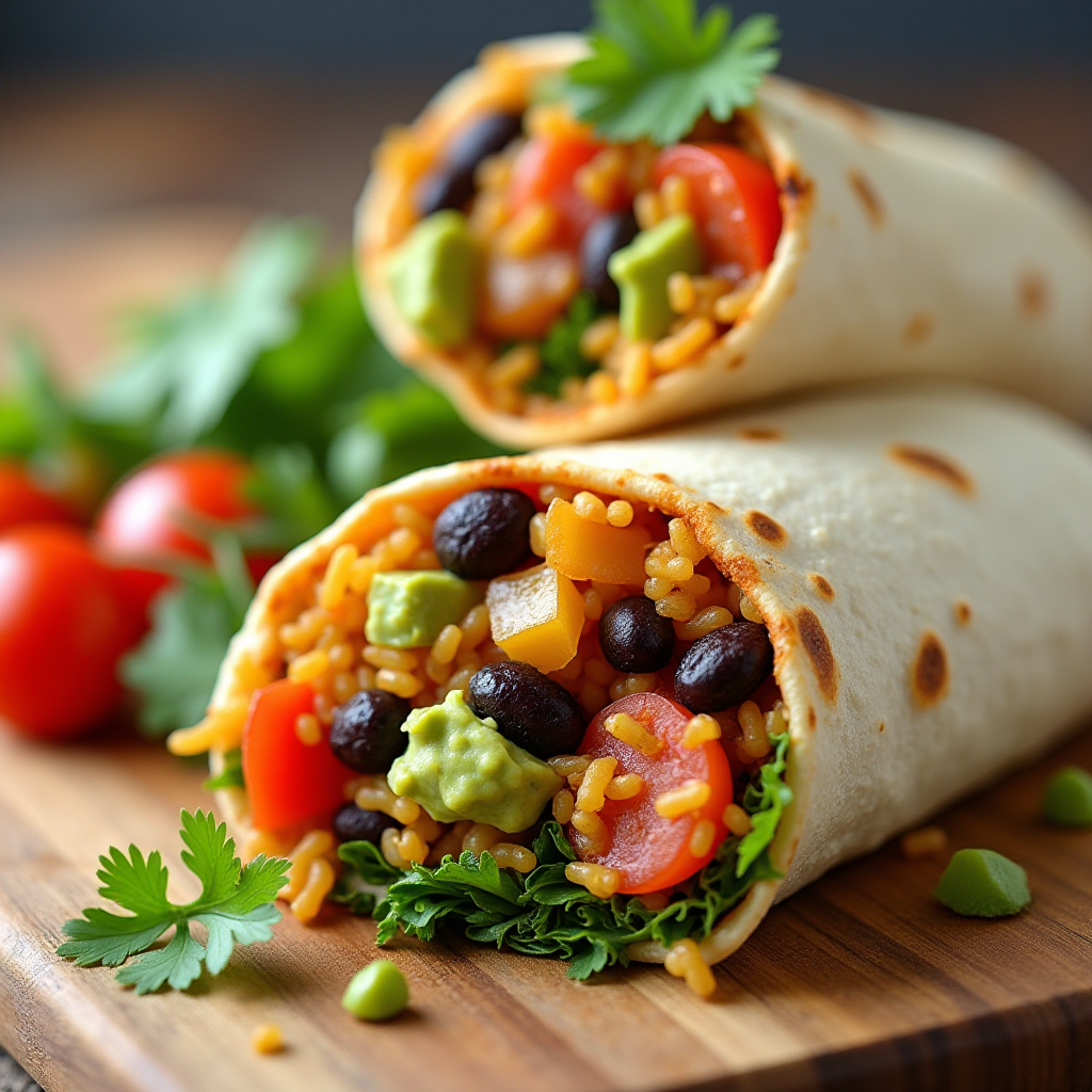 Mixed Vegetable Burrito.